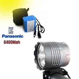 LED써치라이트 7500루멘 파나소닉 6400배터리팩 세트