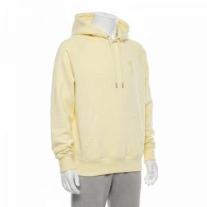아미 AMI 하트 로고 공용 후드 티셔츠 USW202.747 703 폐일 옐로우