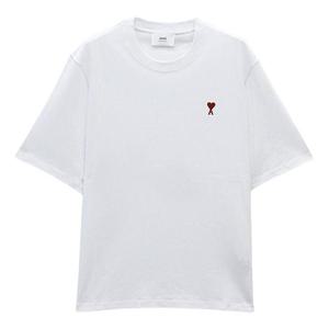 아미 스몰 하트 로고 남녀공용 반팔티셔츠 BFUTS005 726 100