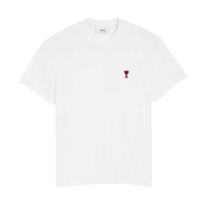 25FW 아미 하트로고 반팔 티셔츠 화이트 BFUTS035 724 100