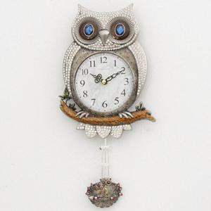 쁘띠부엉이 추시계 (앤틱실버)