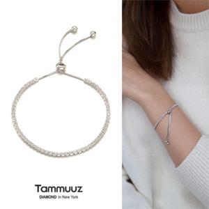 [타뮤즈] 3mm 스퀘어 테니스팔찌-S7093B-길이조절 팔찌