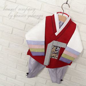 [한설한복]H.5538 내맘속 저장 레드 남아한복