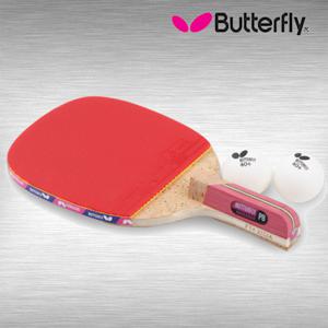 버터플라이 탁구라켓 펜홀더 NAKAMA P-8 나카마 탁구채 공 단면 핸드