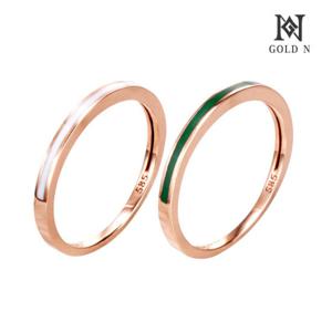 골드앤 18K 에나멜 반지