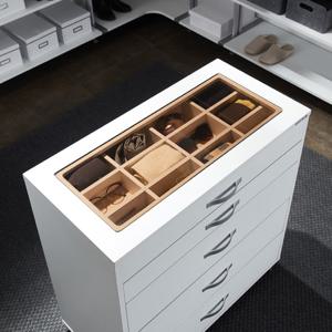 윤성디자인 화이트 아일랜드 서랍장