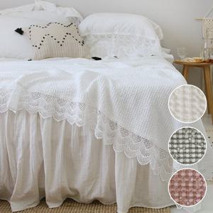줄리엔 레이스 모달와플 여름이불(싱글베개세트)-3color