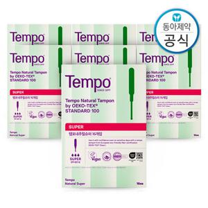 템포 내추럴 유기농 순면 탐폰 슈퍼 16P 7개