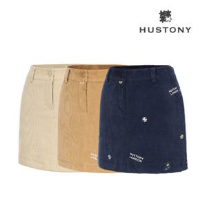 [골프웰]휴스토니 여성 면소재 코듀로이 골프치마 (27W02SK02)