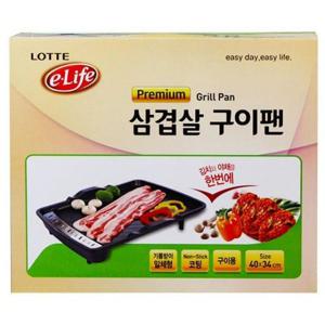 DF 롯데 삼겹살 사각팬 삼겹살 주물 고기판 생선 불판