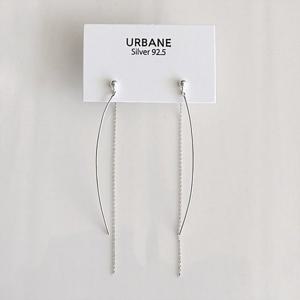 [폭스타일] [Silver925] Drop curve earring