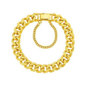 [한국금다이아몬드] 남자 순금 팔찌 땡땡이 팔각 체인 24K 37.5g 18K장식