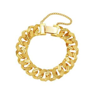 [한국금다이아몬드] 남자 순금 팔찌 팔각 콤비 체인 24K 37.5g 18K장식