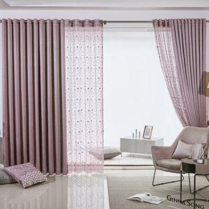 지나송 엠블 자수 암막커튼 대형(440×230cm)