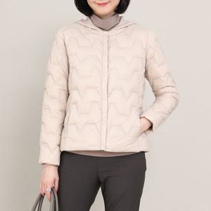 애비뉴투지 엄마옷 숲 후드 경량 오리털 숏 패딩 점퍼 J09140