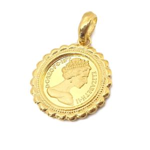[골드리카]순금 엘리자베스 여왕코인 팬던트 7.5g(99.9)(1)