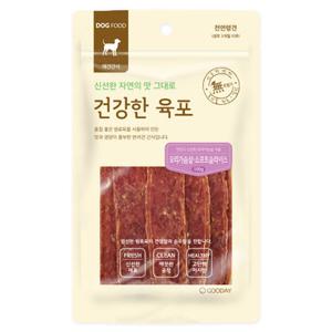 건강한육포 오리가슴살 소프트슬라이스 100g 강아지간식