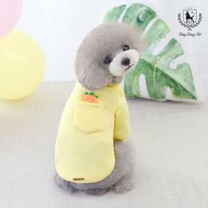 딩동펫 강아지옷 당근 포켓 티셔츠