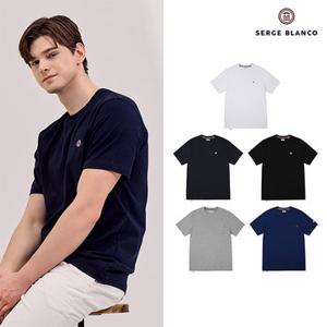 세르즈블랑코 프리미엄 라운드 반팔티셔츠 남성 5종세트