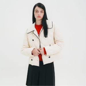 [올리브데올리브] 올리브데올리브 자수 포인트 퀼팅 구스 경량 다운 점퍼 OP3WCM006 OP3WCM00