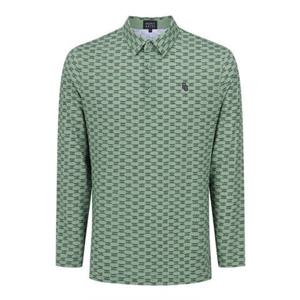 [파리게이츠] (511E1TO103)남성 로고 패턴 칼라 긴팔 티셔츠 511E1TO103