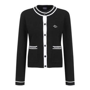 [파리게이츠] (521E1SD307)여성 로고 슬리브리스  니트 가디건 521E1SD307