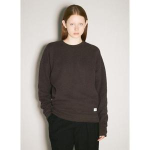 26 SS 생로랑 여성 로고 패치 플리스 맨투맨 sla0258063blk