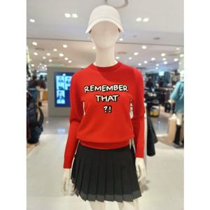 [파리게이츠] 26SS봄 공용 캐시미어 레터링 긴팔니트 (531F1SR101RE) 531F1SR101