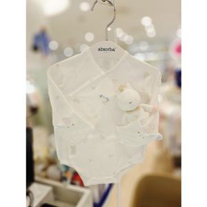 [압소바] 출산선물 구름말 배냇슈트 딸랑인형세트 (26년여름신상) (A1B10109B) A1B10109