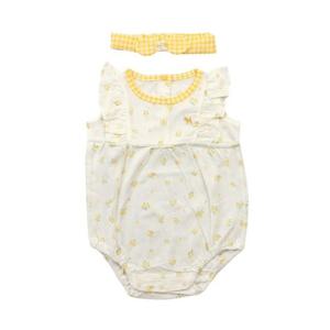 [블루독베이비] 26 SS(크림)프릴나시세트바디수트(4637004011)신생아 백일 돌 선물 유아 아가옷 선물 (4637 4637004011