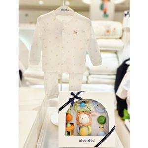 [압소바] (말띠해 아기선물) 미우텐셀 내의 딸랑이세트 (A2C10307B) A2C10307