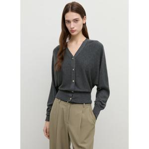 [쉬즈미스]실버 버튼 브이넥 가디건 SSKCDP31020