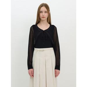 [올리브데올리브] 올리브데올리브 (OK5MD478) 스트링장식 볼레로 가디건 OK5MD478