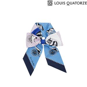 [루이까또즈 스카프] 실크 클로비스방도 스카프 블루 (2CSM211BU) 2CSM211BU