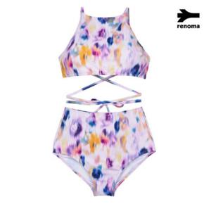 [레노마수영복] 여성 비치 하이넥 크롭 비키니 수영복-LS2D303-PP RNLS2D30300