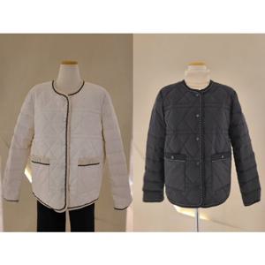 [숲] 금장배색 퀄팅 구스패딩자켓 (SAADO32) SAADO32