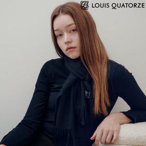 [루이까또즈 스카프] 울 혼방 머플러 루이브렌트솔리드 블랙 (2DMW819BL) 2DMW819BL