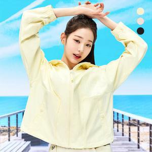 [아이더](장원영착용) 여성 모션프리 크롭 스트레치 바람막이 자켓_DWM23161