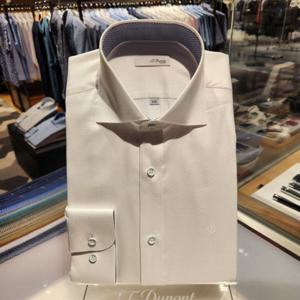 [듀퐁셔츠] 듀퐁셔츠 SE5FM21LS313SWH 컴포터블 구김이 적은 면 레이온 도비 슬림 핏 셔츠 SE5FM21LS313