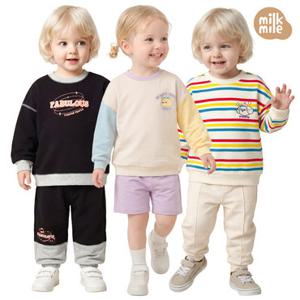 [밀크마일] 무배+봄신상 상하복 12종 균일 모음/긴팔상하복/상하세트/등원룩