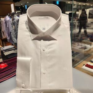 [듀퐁셔츠] 듀퐁셔츠 SE6SM21LS361SWH 컴포터블 라인 착용감이좋고 구김없는 스트레치 슬림 핏 셔츠 SE6SM21LS361