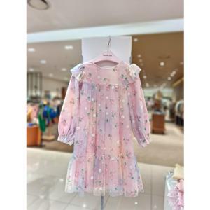 [티파니아동] (프렌치캣) 핑크 앵두샤 원피스 Q61DDO300 Q61DDO300