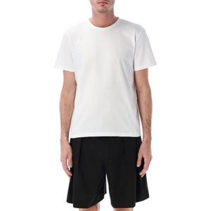 생로랑 스몰 핏 크루넥 반팔 티셔츠 861693Y38AK 9538