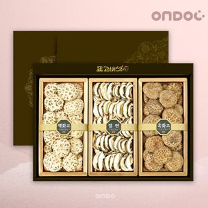 [온도씨]표고버섯 선물세트 자연3호 (백화고,흑화고,절편)