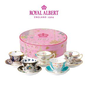 [로얄알버트]100주년 리프레쉬 커피잔 5인조(선택형)