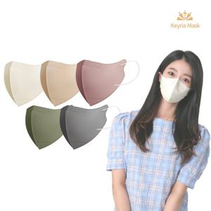 키리아 KF94 새부리형 컬러마스크 중형 혼합 100매