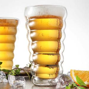 [까사무띠] 아넬리 이중유리 쥬스컵 2P