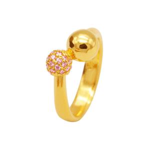 [아시아골드] 24K 순금 캔디미러볼 반지 7.5g