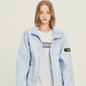 [무료반품] 내셔널지오그래픽 N231WJP920 여성 하이넥 숏기장 웨더 자켓 SKY