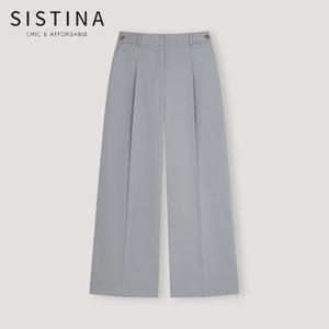 [SISTINA] 인기 사이드 탭 와이드 팬츠_AWWSLN21170_DL